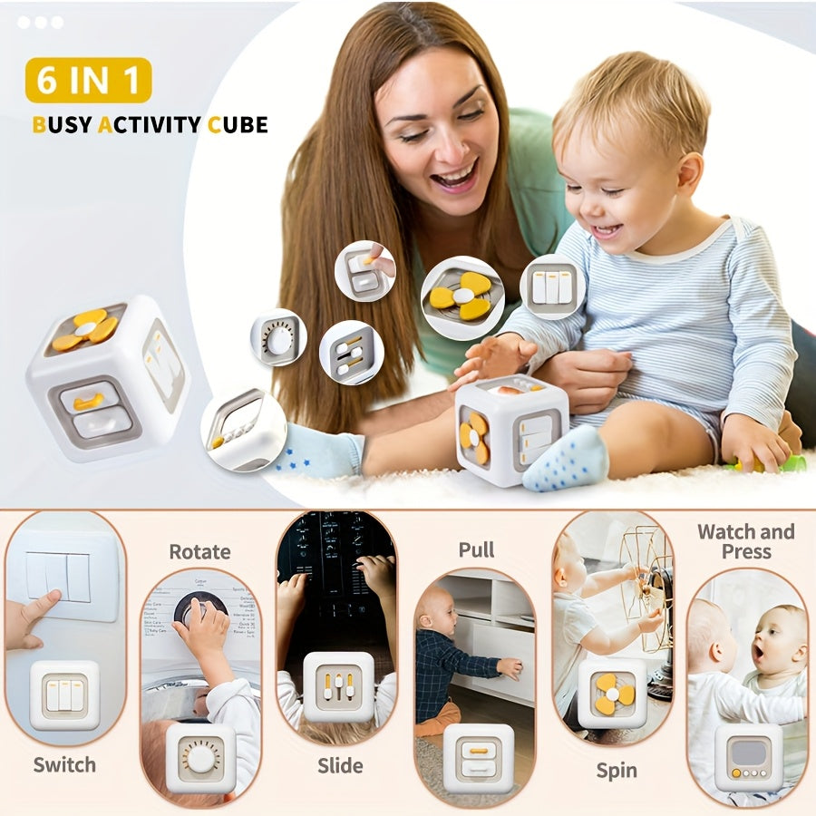 6-Sided Busy Cube for Kids