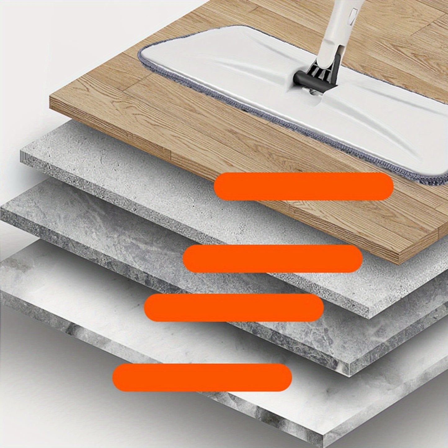 Multifunctional Microfiber Spray Mop with 1/5 Reusable Pads