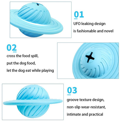 SnackSpin™ Flying Disc Dog Toy – Multi-Function Treat Dispenser & Bite-Resistant Pet Toy