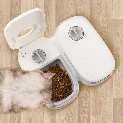PetFeast™ Smart Automatic Pet Feeder – Timer Food Dispenser with Stainless Steel Bowl for Cats & Dogs