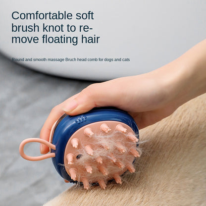 BathEase™ 2‑in‑1 Pet Grooming Brush – Shampoo/Soap Dispenser & Massage Cleaner for Pets