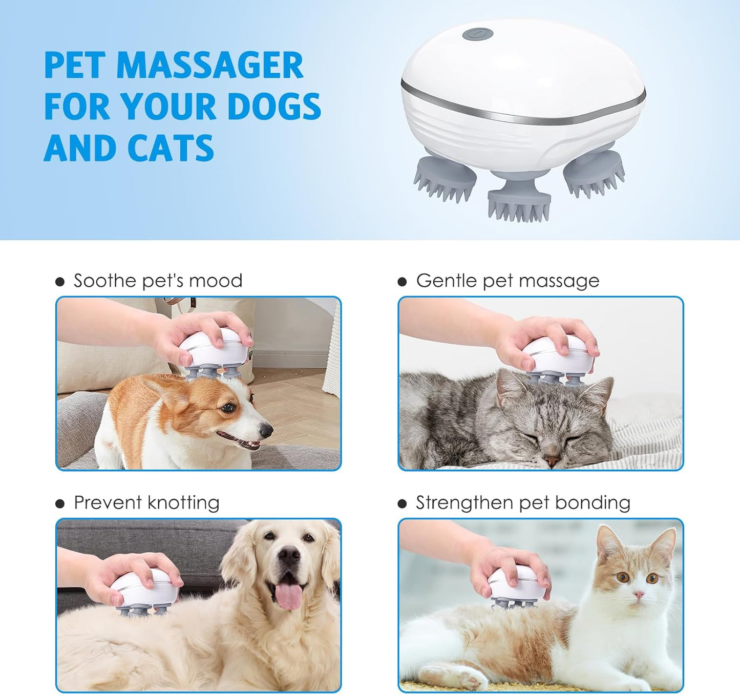 SpaPaws™ Electric Dog & Cat Massager