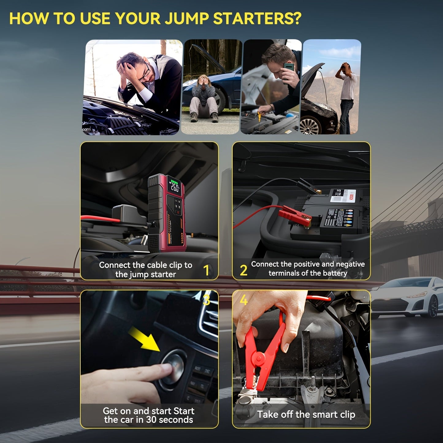 3500A Portable Wireless Car Air Compressor