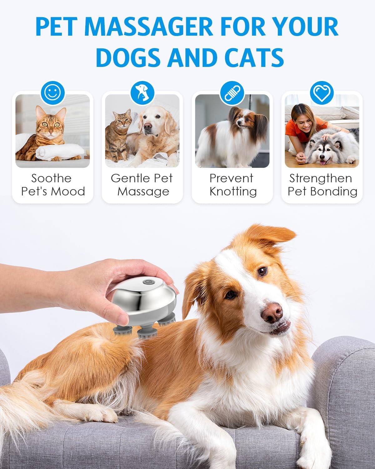 SpaPaws™ Electric Dog & Cat Massager