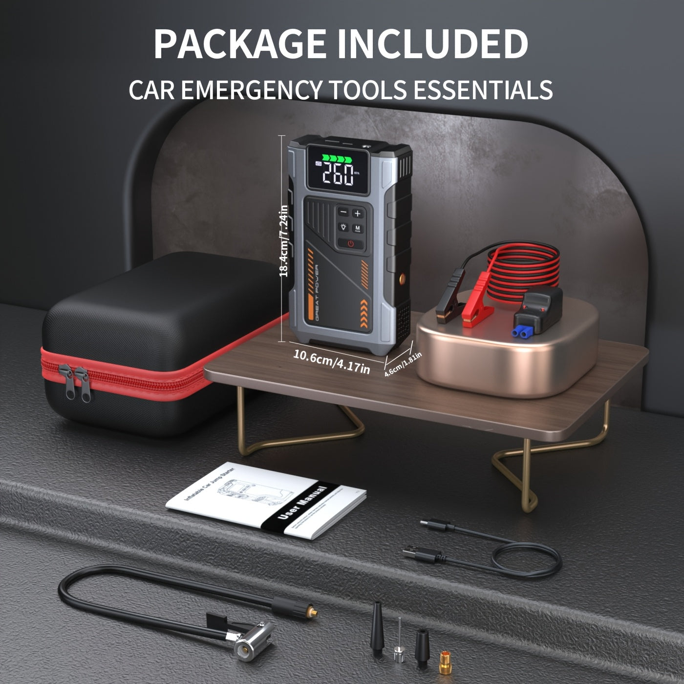 3500A Portable Wireless Car Air Compressor