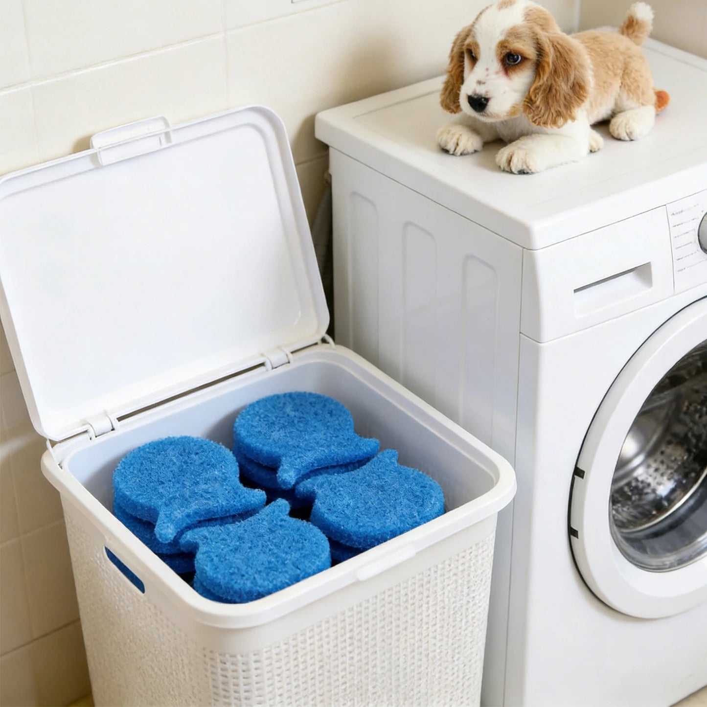 FurClean™ Laundry Pet Hair Remover – Reusable Fish-Shape Hair Catcher (6 Pack)