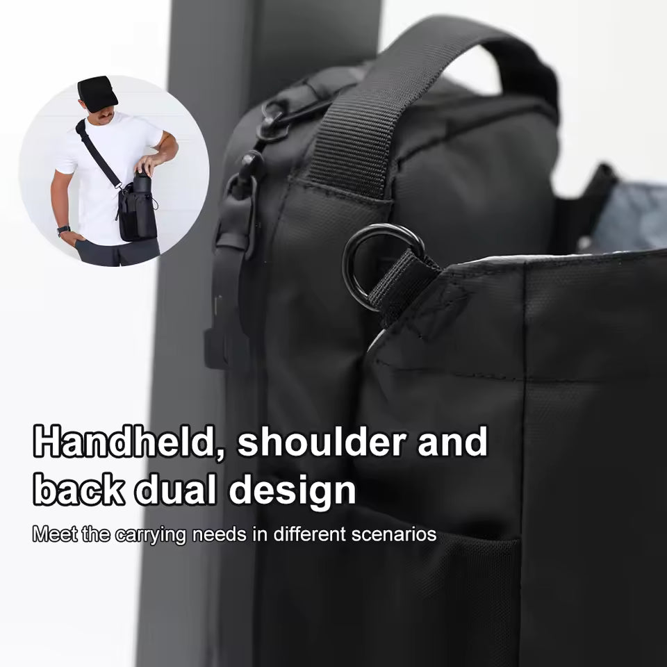 Magnetic Gym Bag Large Capacity Magnetic Carrier Bag With Phone Pocket Portable Gym Water Bottle Pouch Gym Accessories Organizer