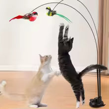 Interactive Cat Teaser Wand Set