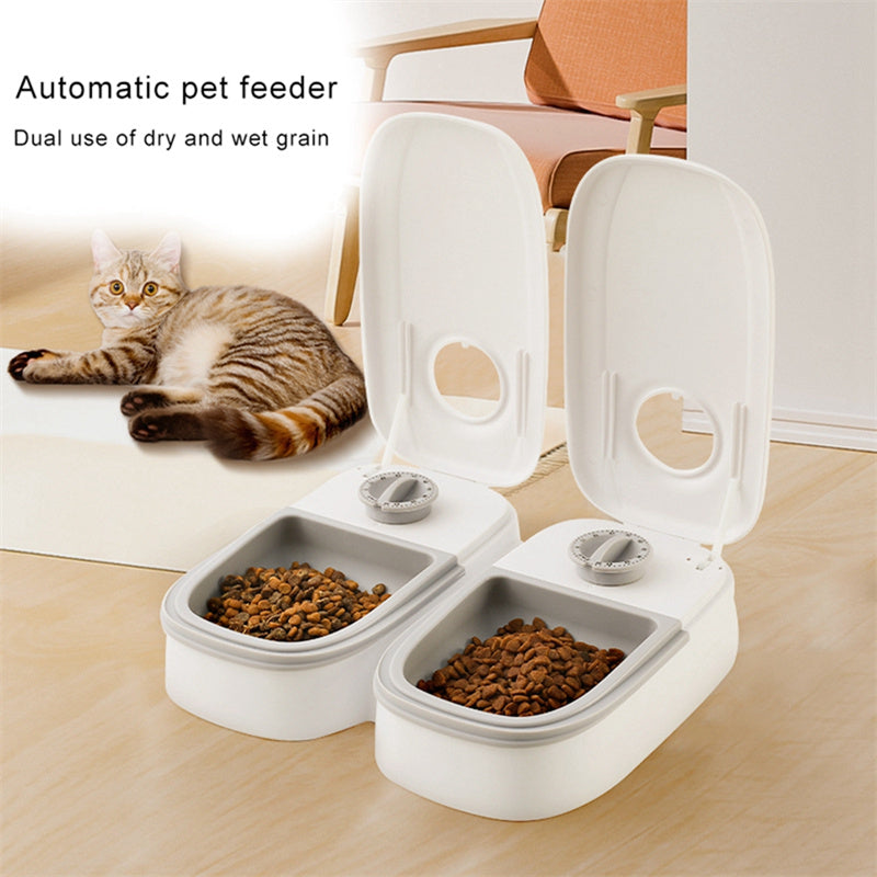 PetFeast™ Smart Automatic Pet Feeder – Timer Food Dispenser with Stainless Steel Bowl for Cats & Dogs