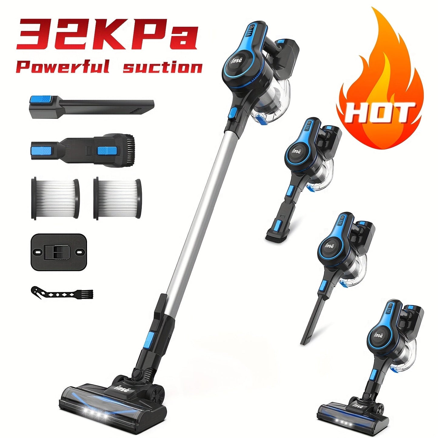 INSE N5 Vacuum Cleaners For Home Cordless