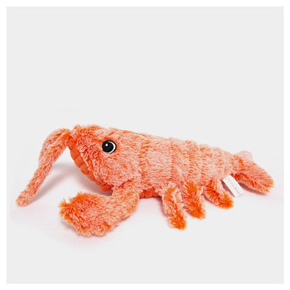 FlipShrimp™ Electric Jumping Cat Toy – USB Rechargeable Interactive Lobster Plush Toy